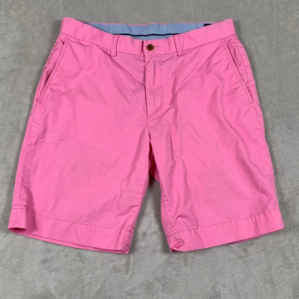 Polo Ralph Lauren Shorts Mens 33 Pink Classic Fit Pima Cotton Chino Flat Front